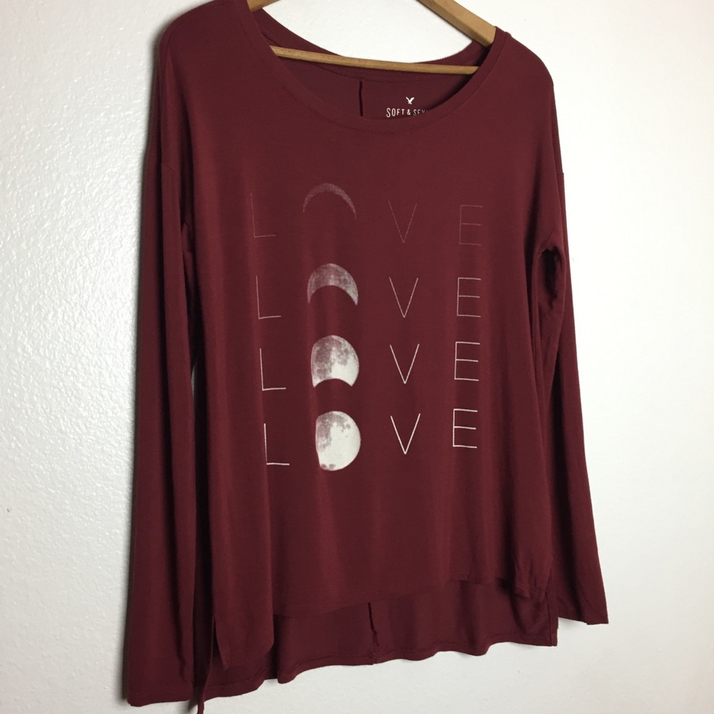 AEO Soft & Sexy Love Moon Graphic Tee